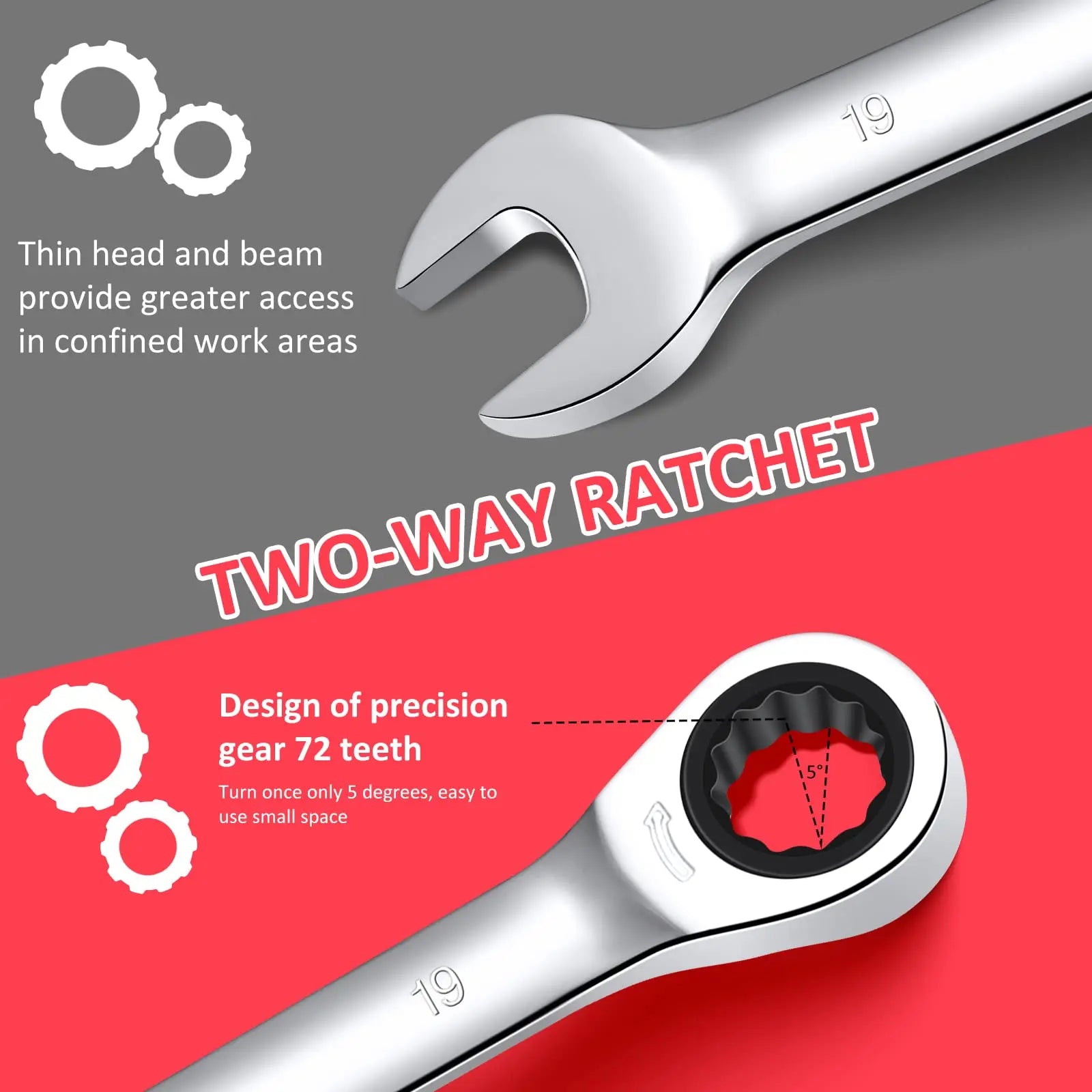 Metric 14-Piece Wrench Set, Wrench Set, Metric 6-19mm