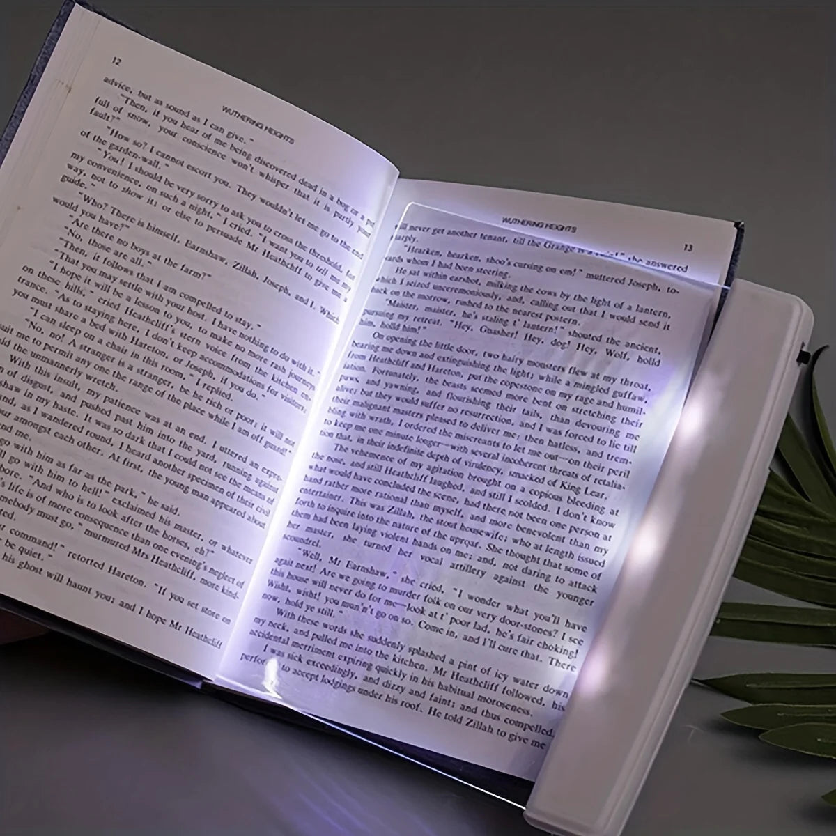 1pc LED Book Light Eye Caring Flat Plate Panel Bookmark Light Portable Study Tools Night Vision Reading Lighting