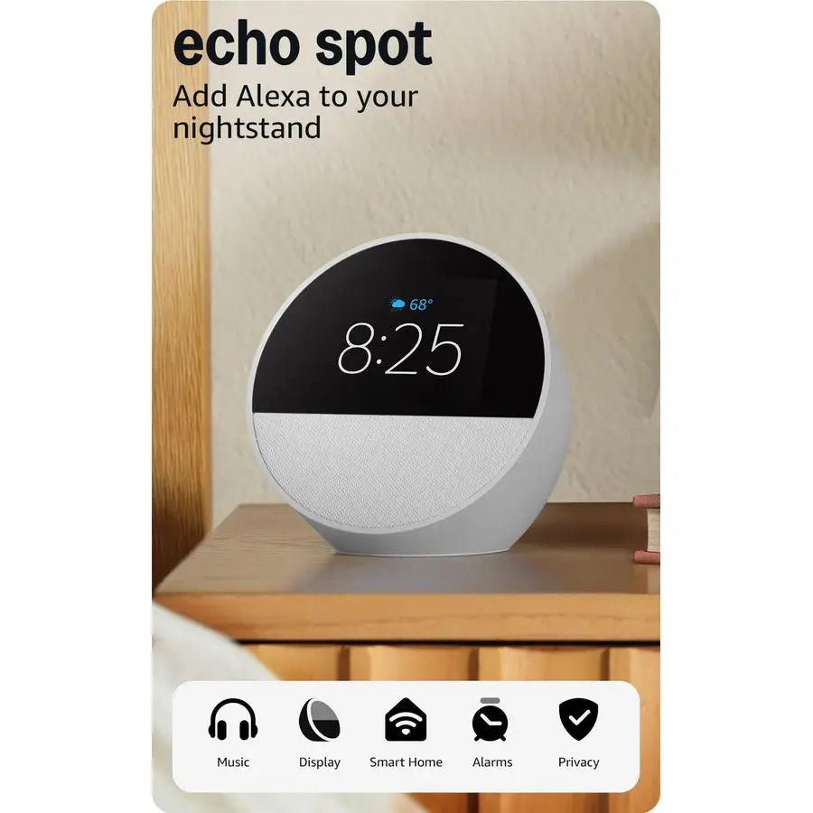 Amazon Echo Spot Glacier model