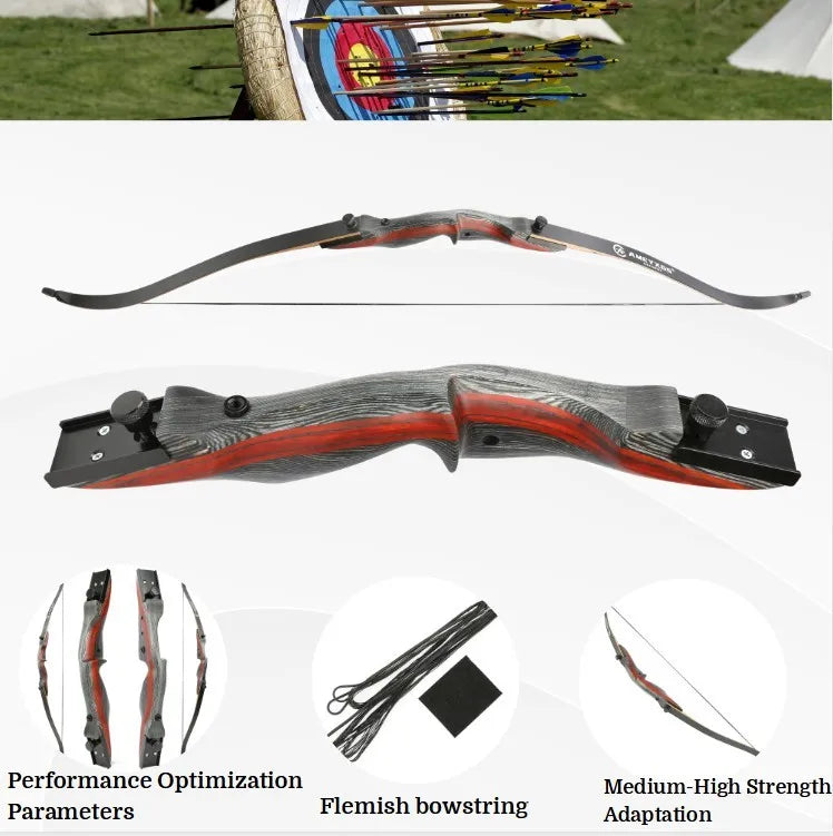 62" 20-50lbs Archery Recurve Bow Lamination Bow Limbs