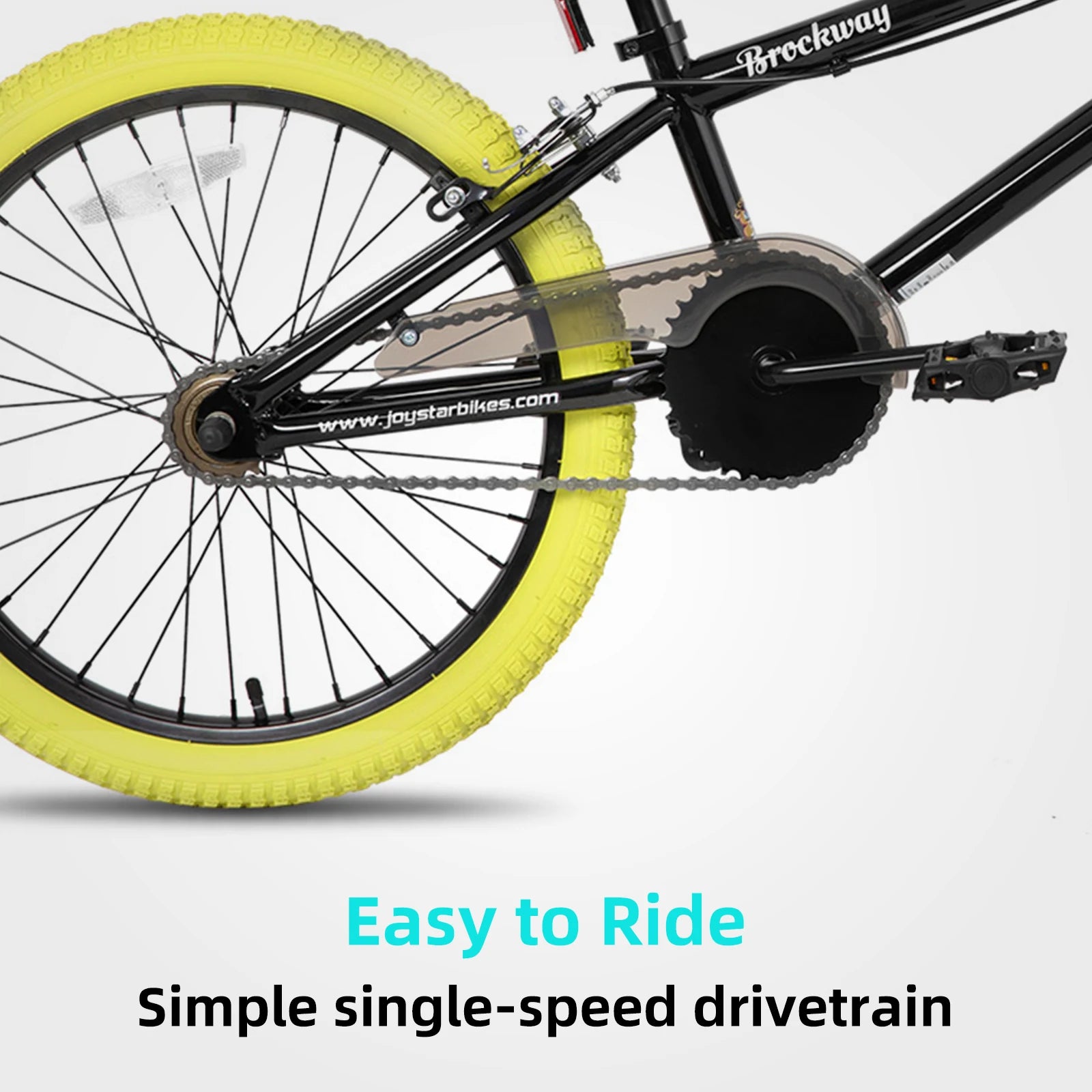 24" JOYSTAR Brockway Freestyle Kids BMX Bikes for 6-14 Years