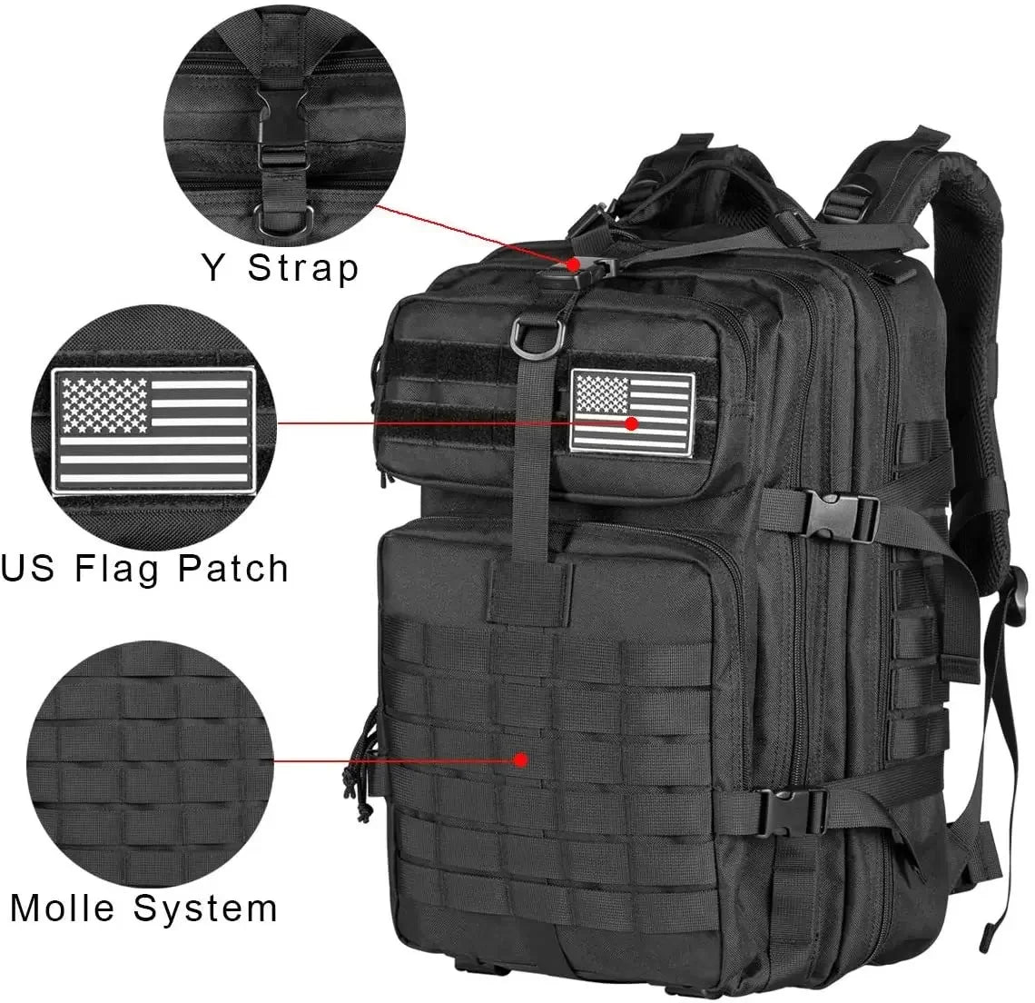 50L Man Tactical Backpacks Outdoor Traveling Bags