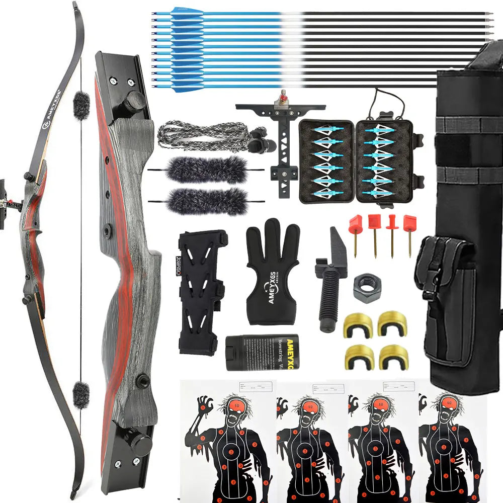 62" 20-50lbs Archery Recurve Bow Lamination Bow Limbs