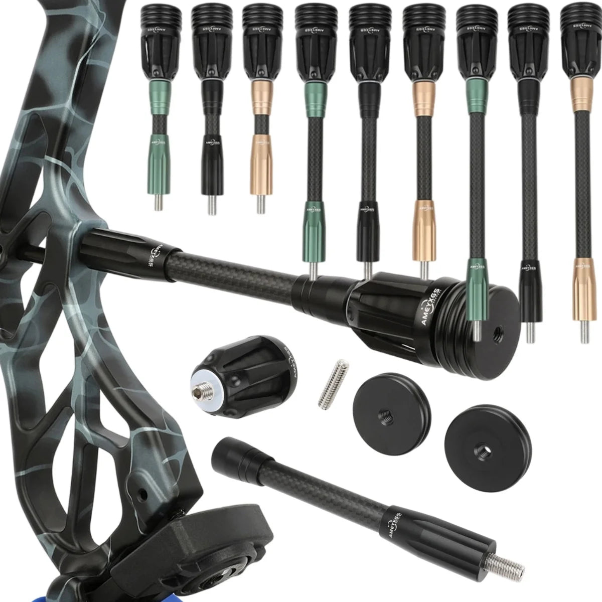 3k Carbon Balance Bar 6/8/10/12inch Bow Stabilizer Rod