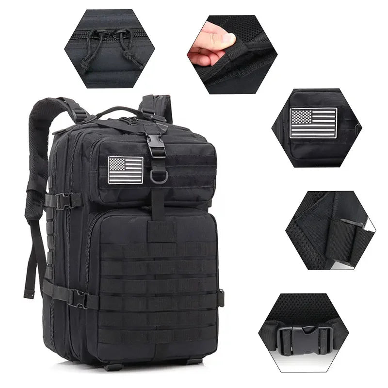 50L Man Tactical Backpacks Outdoor Traveling Bags