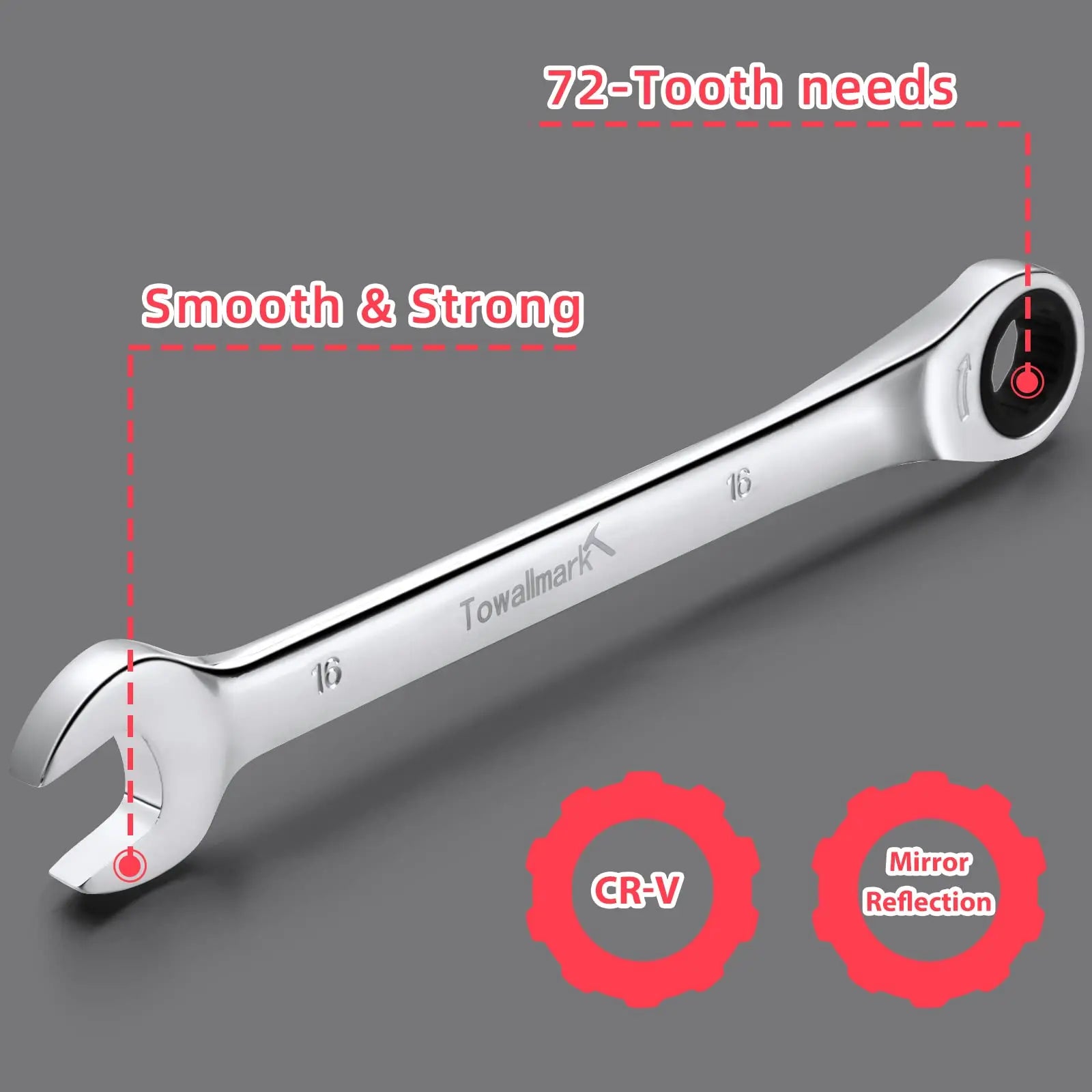 Metric 14-Piece Wrench Set, Wrench Set, Metric 6-19mm