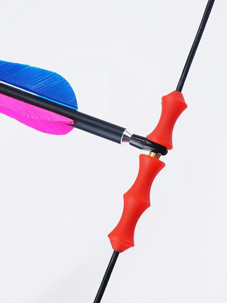 1 Set Bowstring Finger Saver Tab Silicone