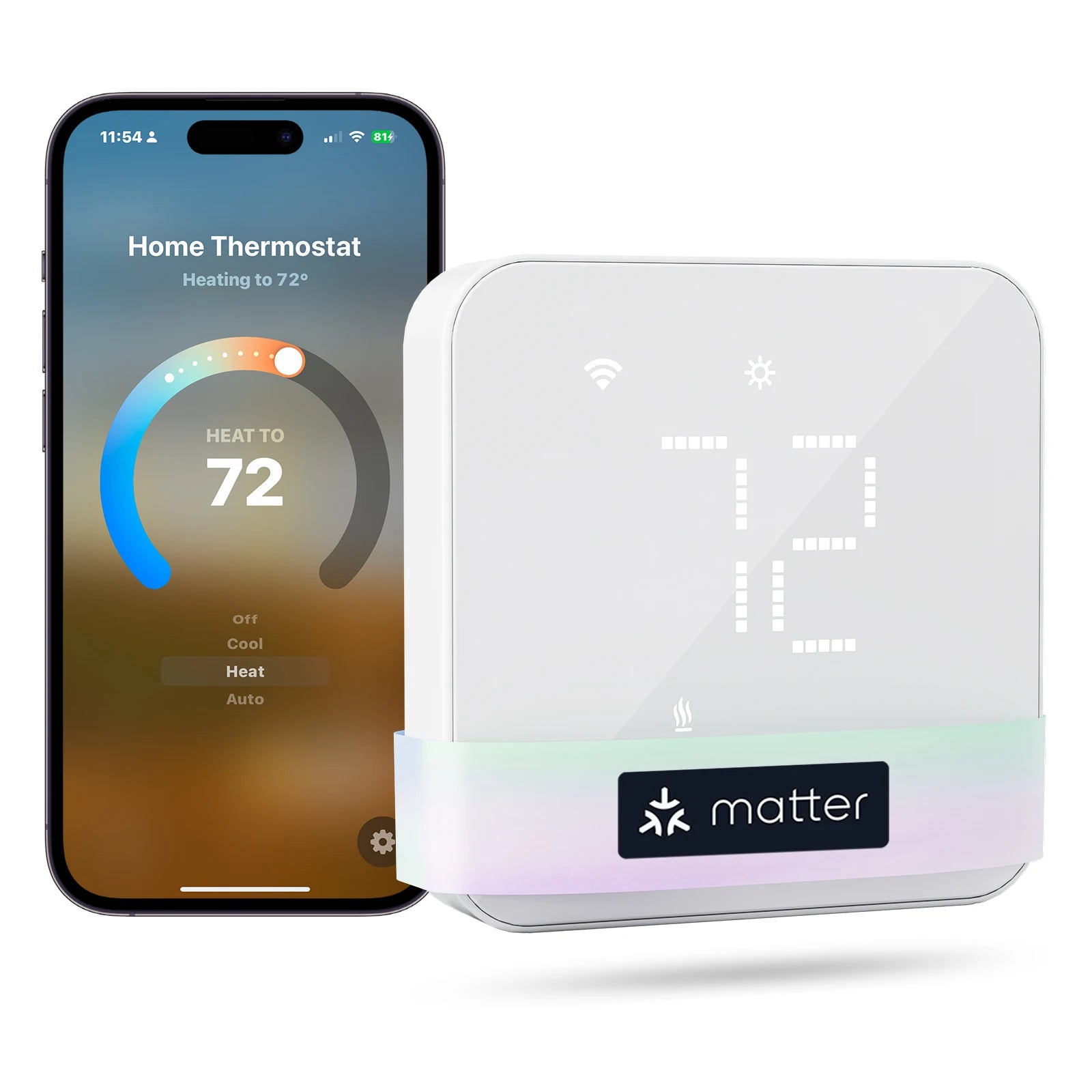 Meross Matter Smart US Wi-Fi Thermostat Compatible